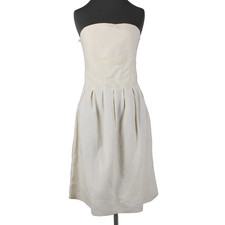 Meadow Dress Sz M Cream Tan
