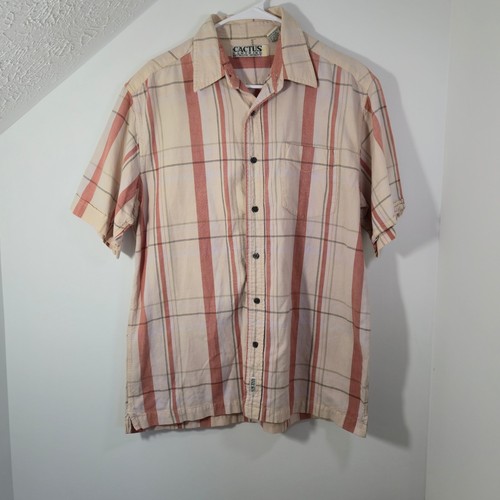 Cactus mens short sleeve plaid - cactus,