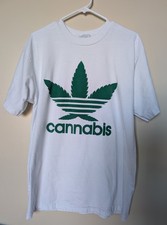 Cannabis In Adidas Type Logo